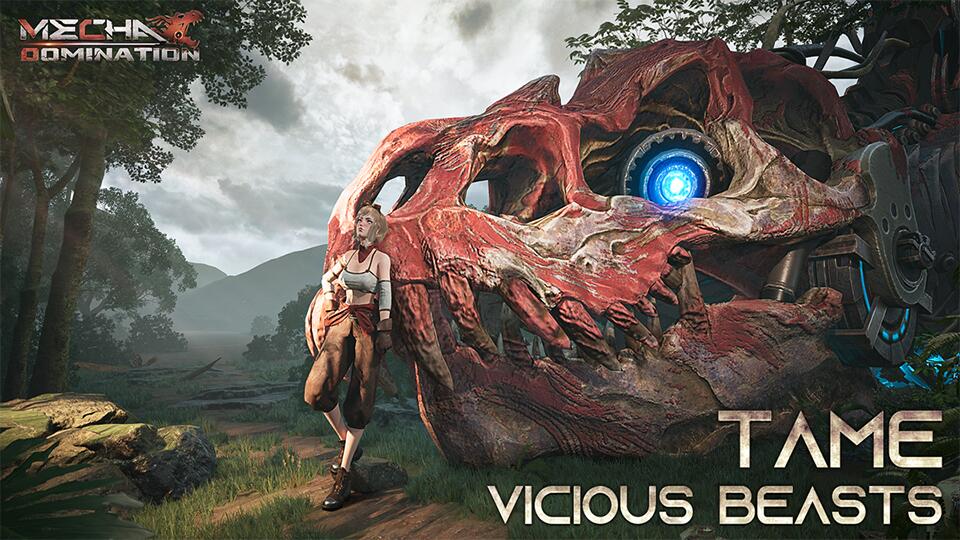 Discovery splash banner for Mecha Domination Discord server