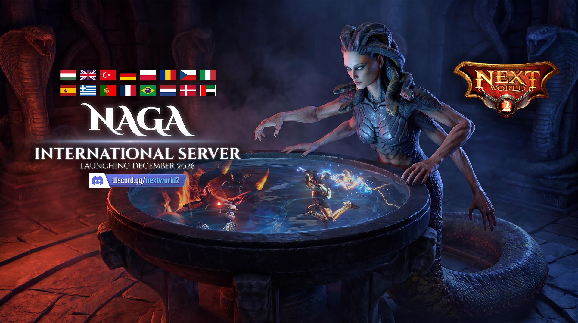 Discovery splash banner for NextWorld2 (NW2Online) Discord server
