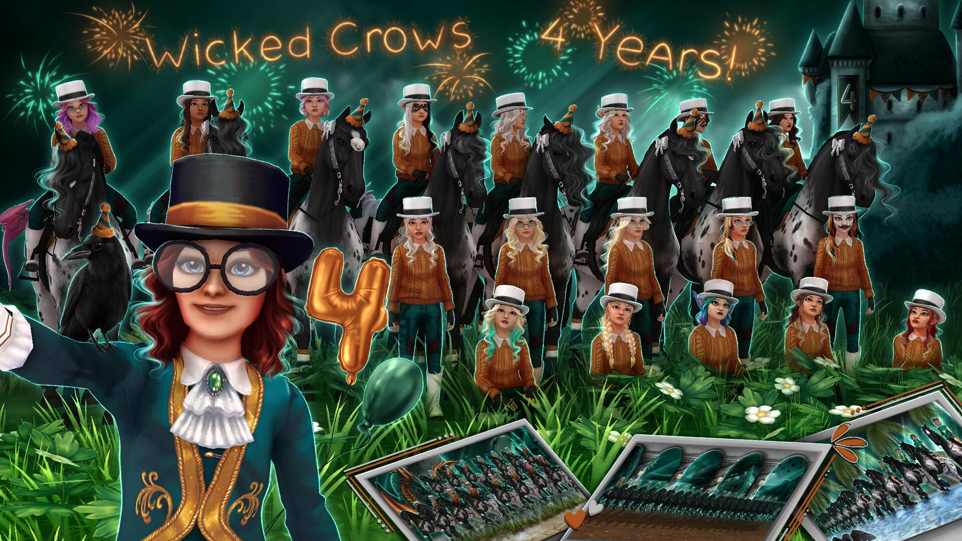 Discovery splash banner for Wicked Crows Village Discord server
