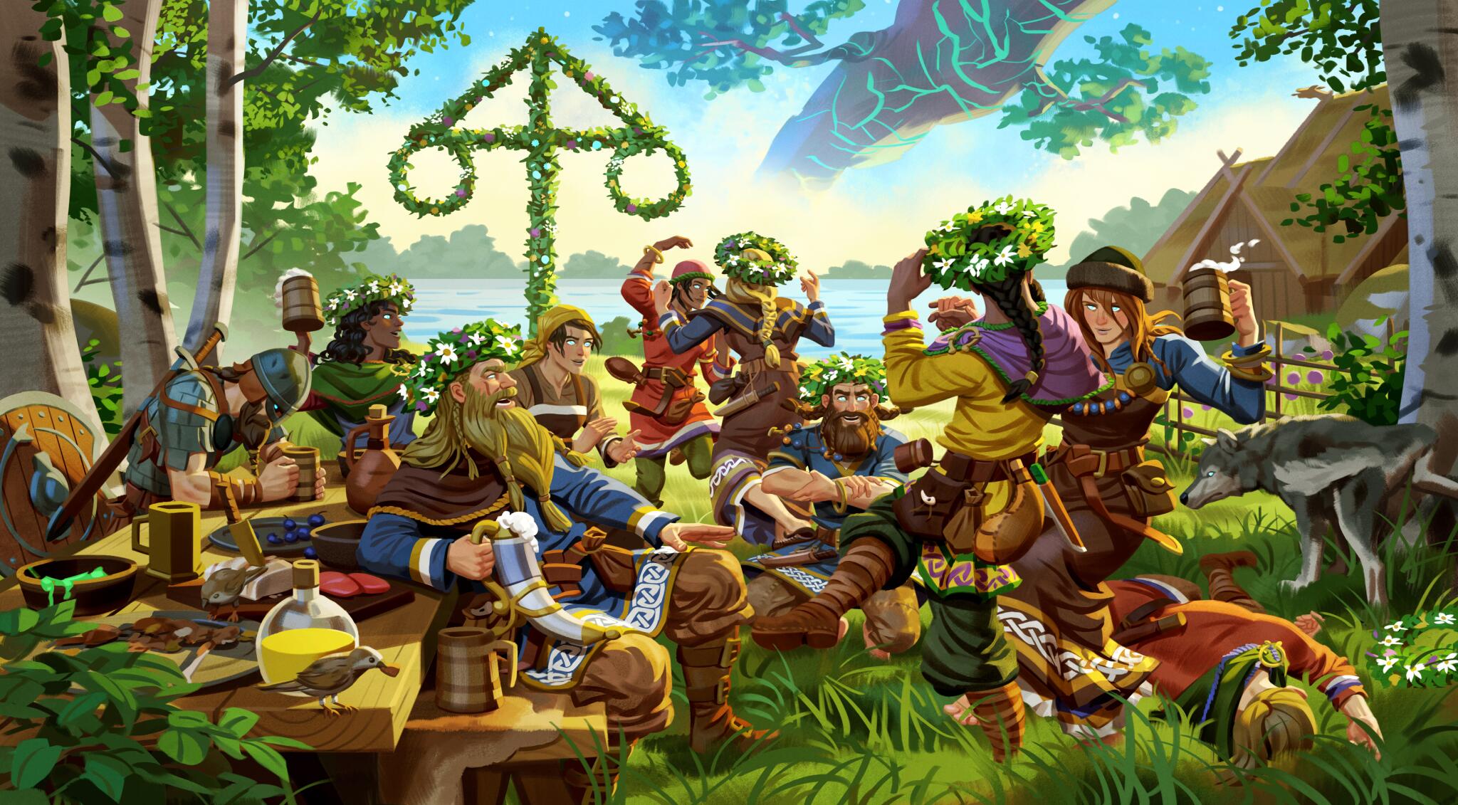Discovery splash banner for Valheim Brasil Discord server
