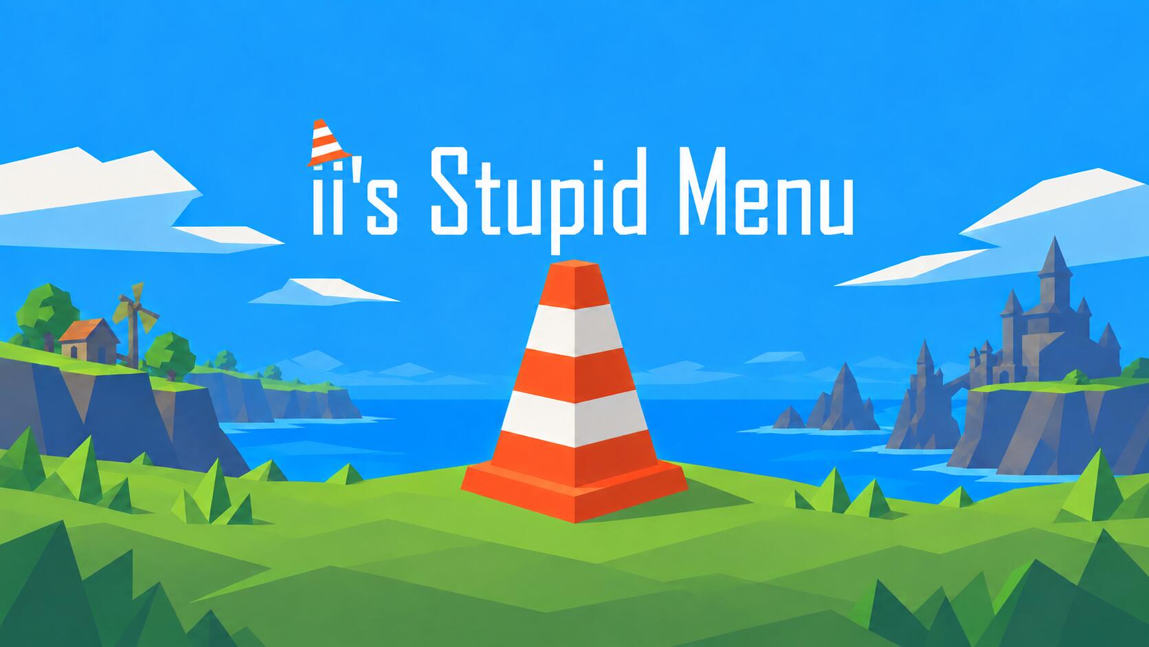 Discovery splash banner for ii's Stupid Menu Discord server