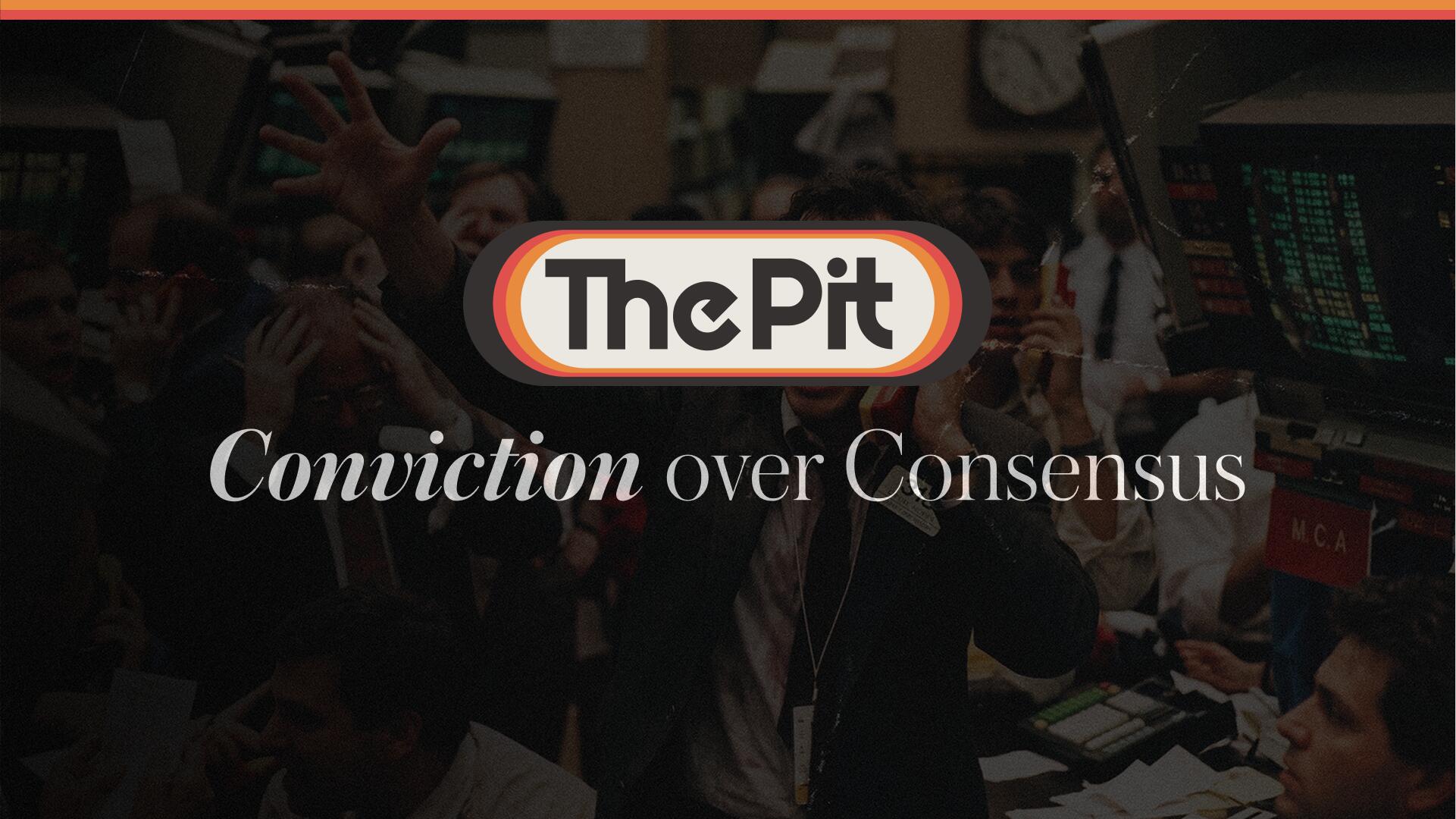 Discovery splash banner for The Pit - Social Trading App Discord server