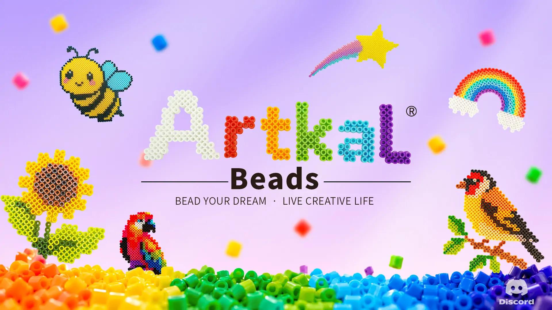 Discovery splash banner for Artkal Beads Discord server