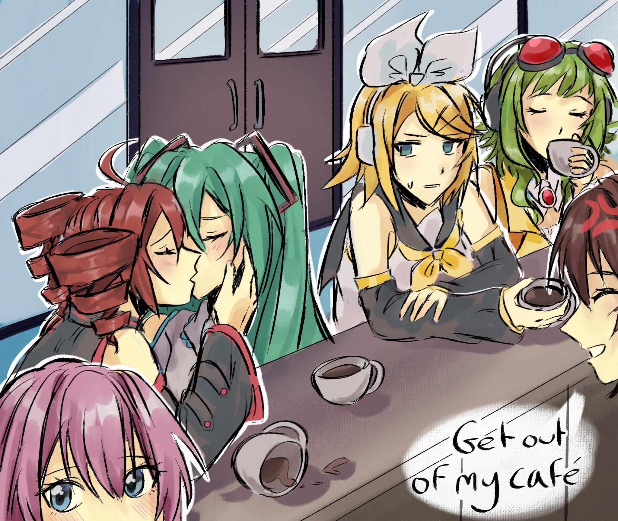 Discovery splash banner for Miku's Cafe Discord server
