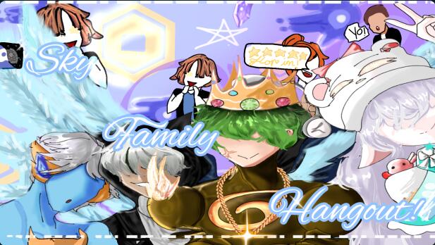 Discovery splash banner for Sky Family Hangout Discord server