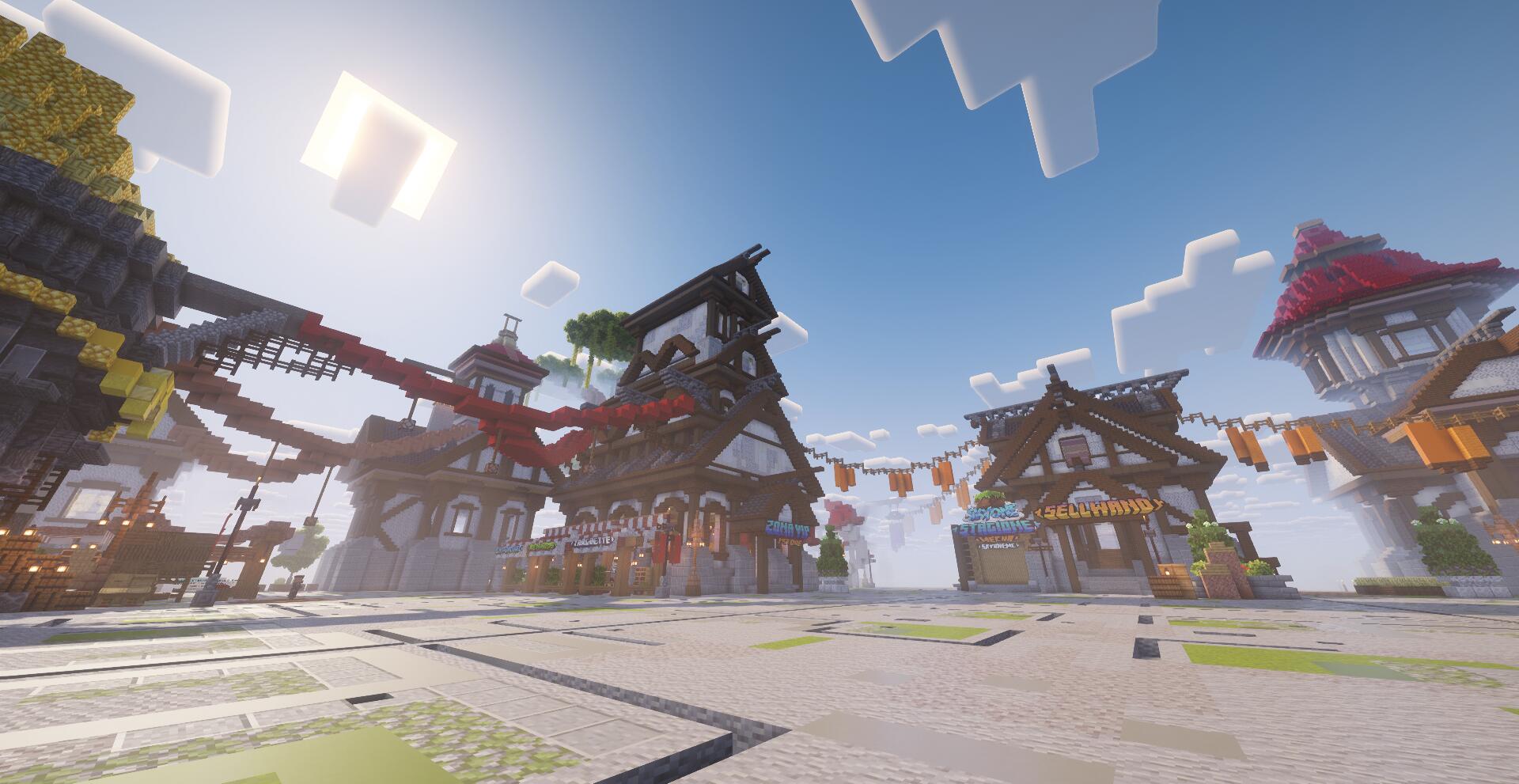 Discovery splash banner for SkyOneMC🧊 Discord server
