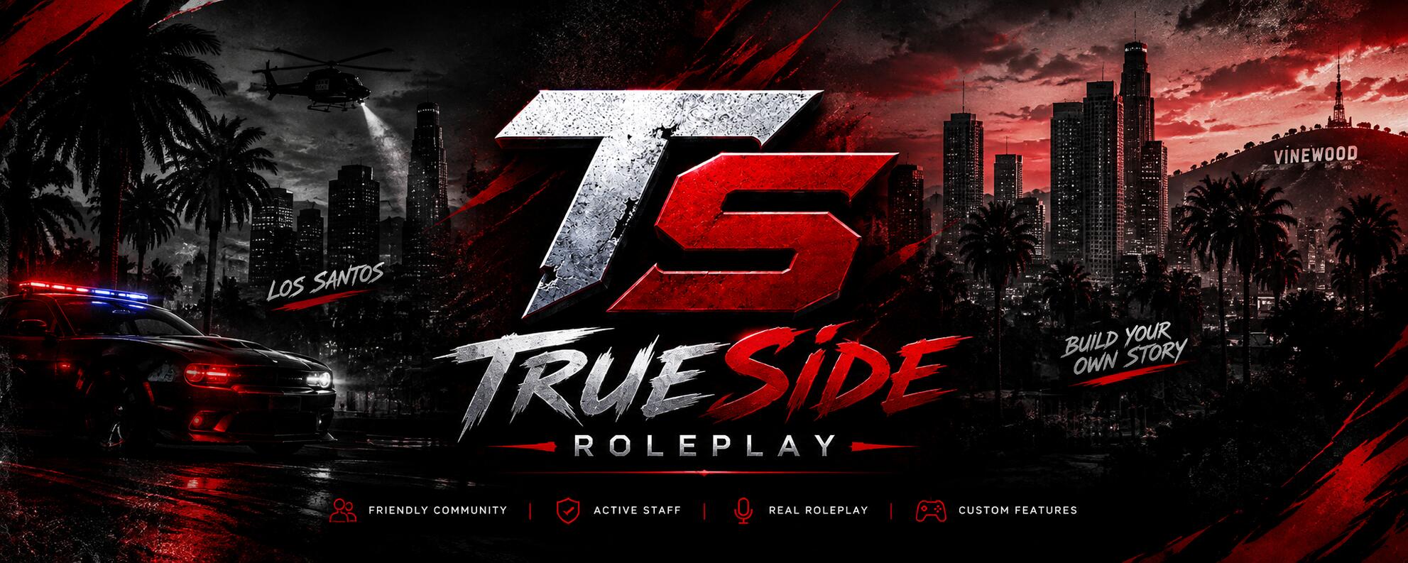 Discovery splash banner for True Side RolePlay Discord server
