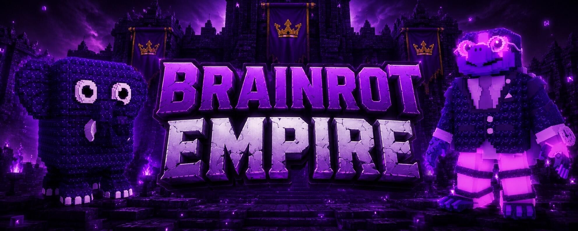 Discovery splash banner for Brainrot Empire Discord server