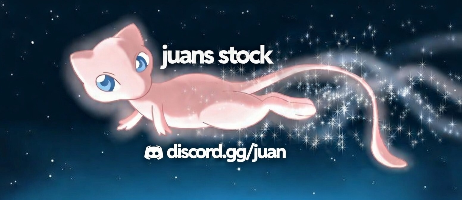 Discovery splash banner for juan's stock Discord server