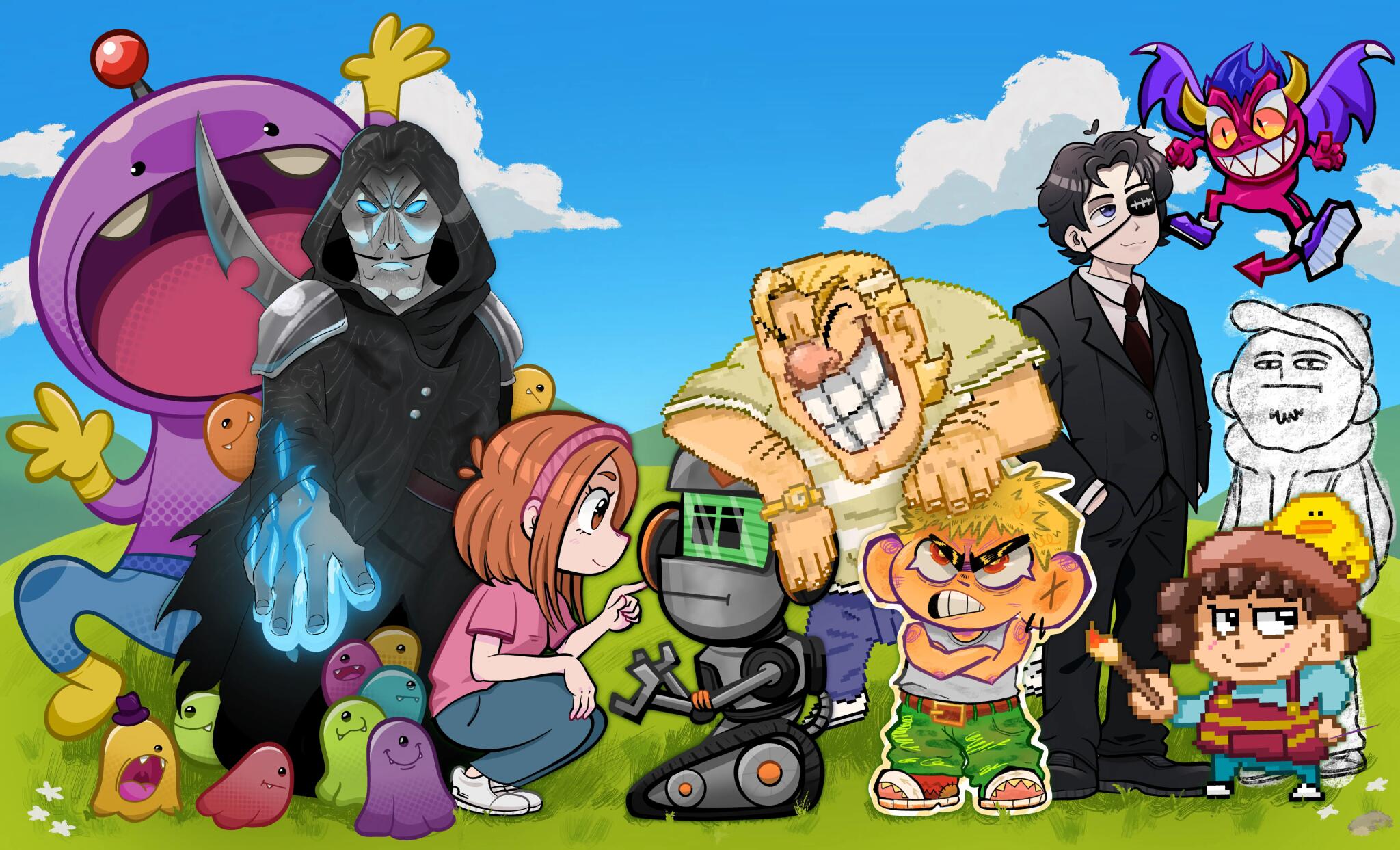 Discovery splash banner for Visual Novel Universe Discord server