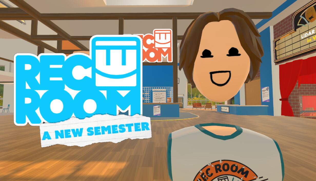 Discovery splash banner for Rec Room: A New Semester Discord server