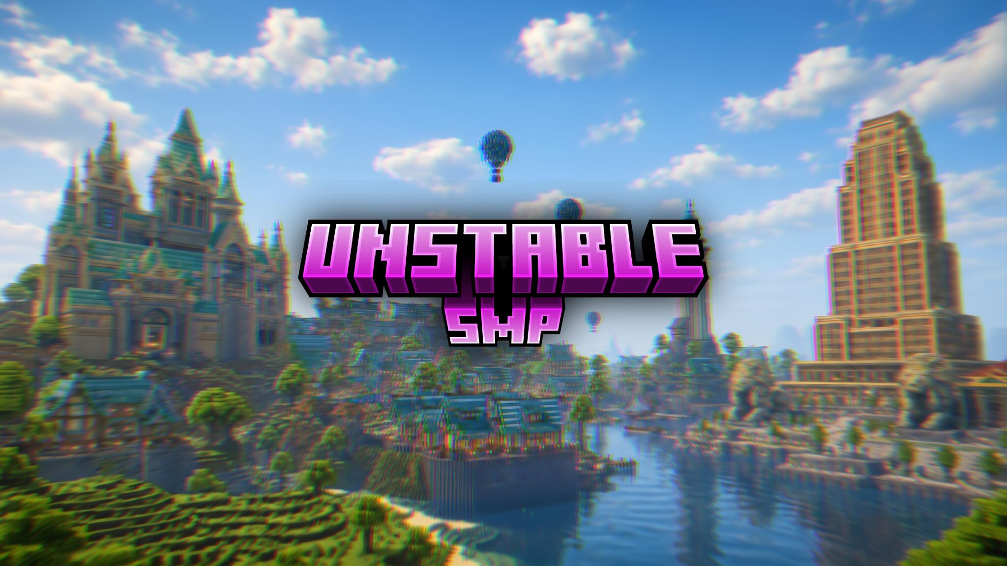 Discovery splash banner for Unstable SMP Discord | UnstableSMP.net Discord server