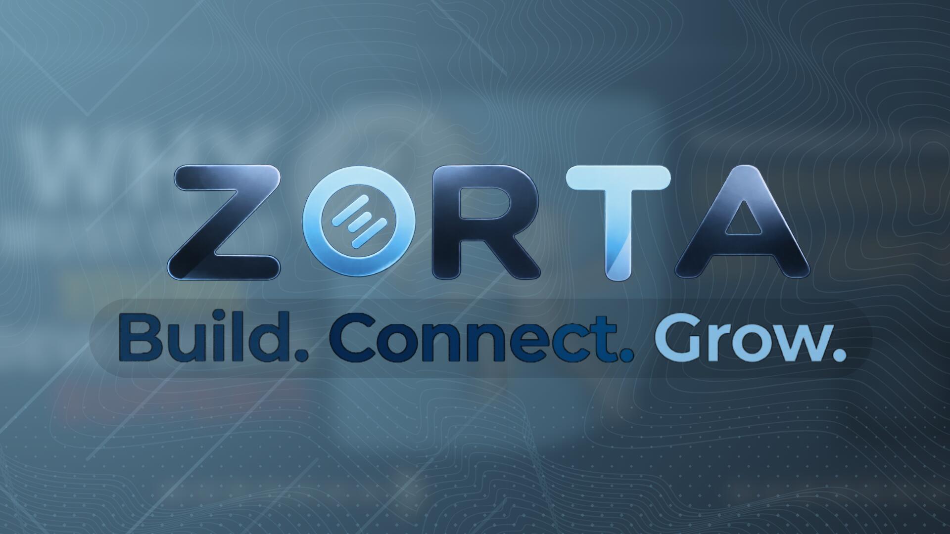 Discovery splash banner for ZORTA | Connect • Build • Grow Discord server
