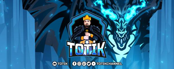 Discovery splash banner for Totik Channel Discord server
