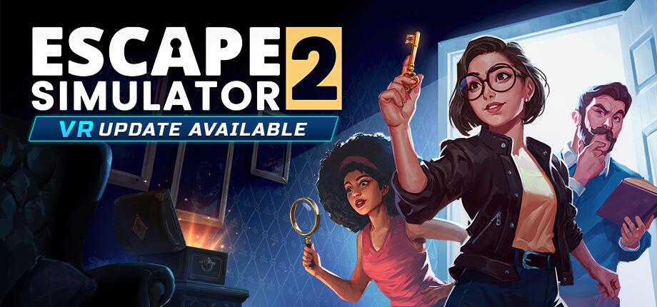 Discovery splash banner for ESCAPE SIMULATOR by Pine Studio Discord server