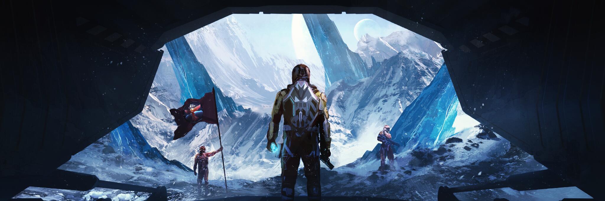 Discovery splash banner for Federation of the Rising Dawn Discord server