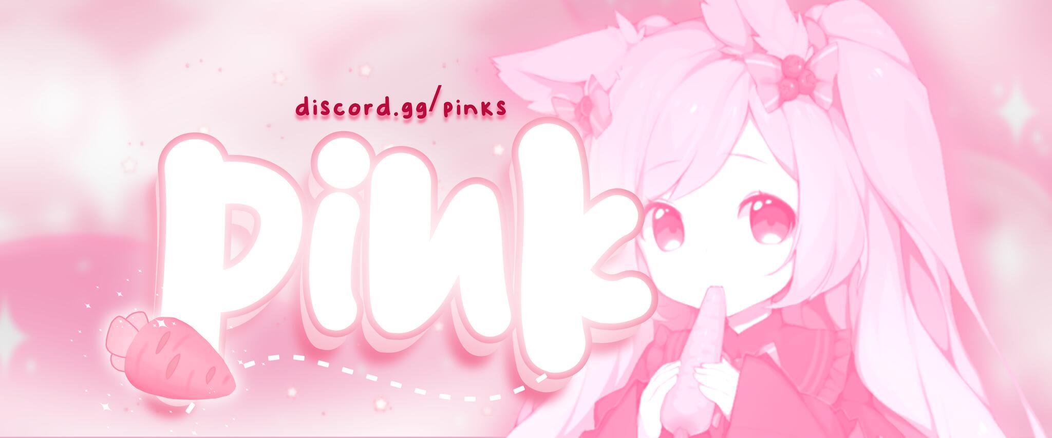 Discovery splash banner for Ი ᰍ ݃ ݁ᣟ݂ pink paradise・social・ server tag・nitro・bunny・cute・kawaii・venting・valorant・emotes Discord server