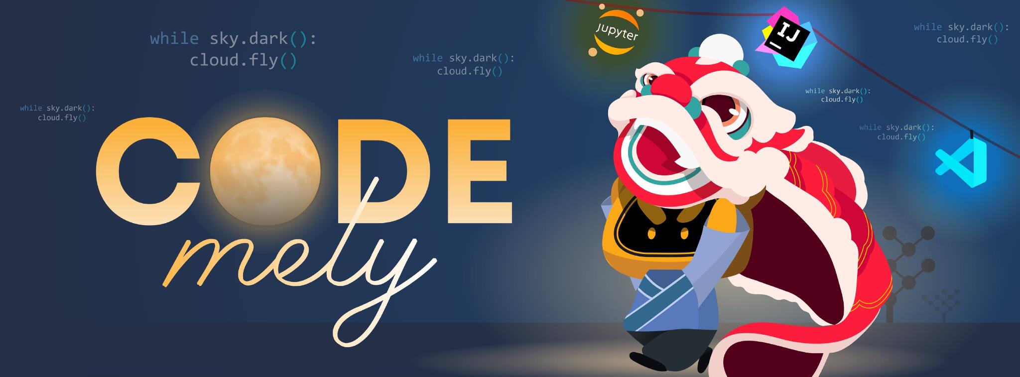 Discovery splash banner for Code MeLy Discord server