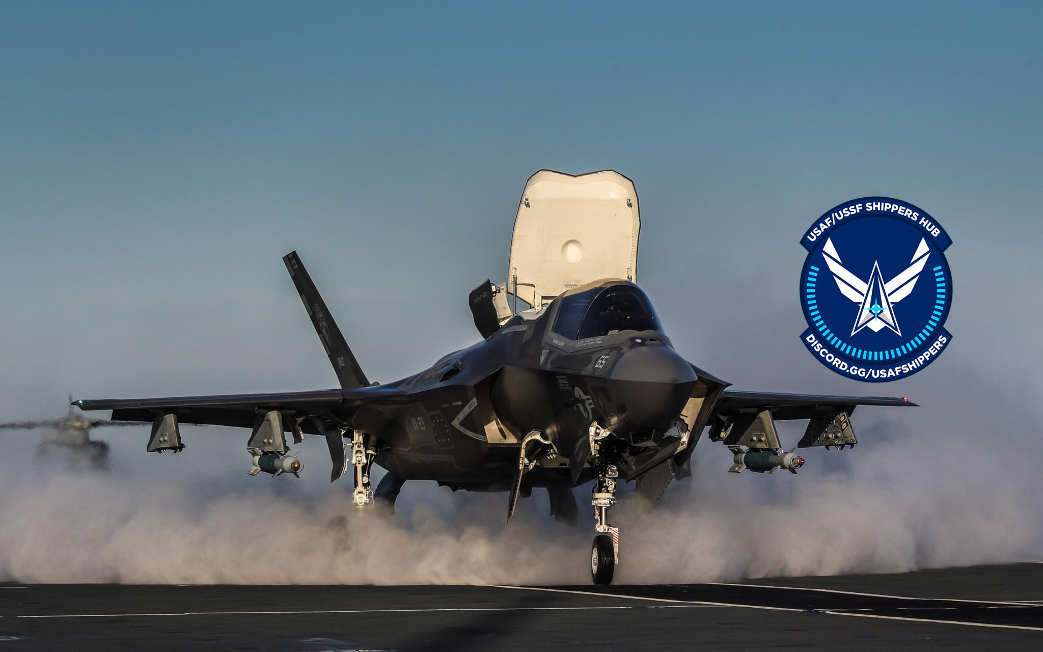 Discovery splash banner for USAF/USSF Shippers Hub Discord server