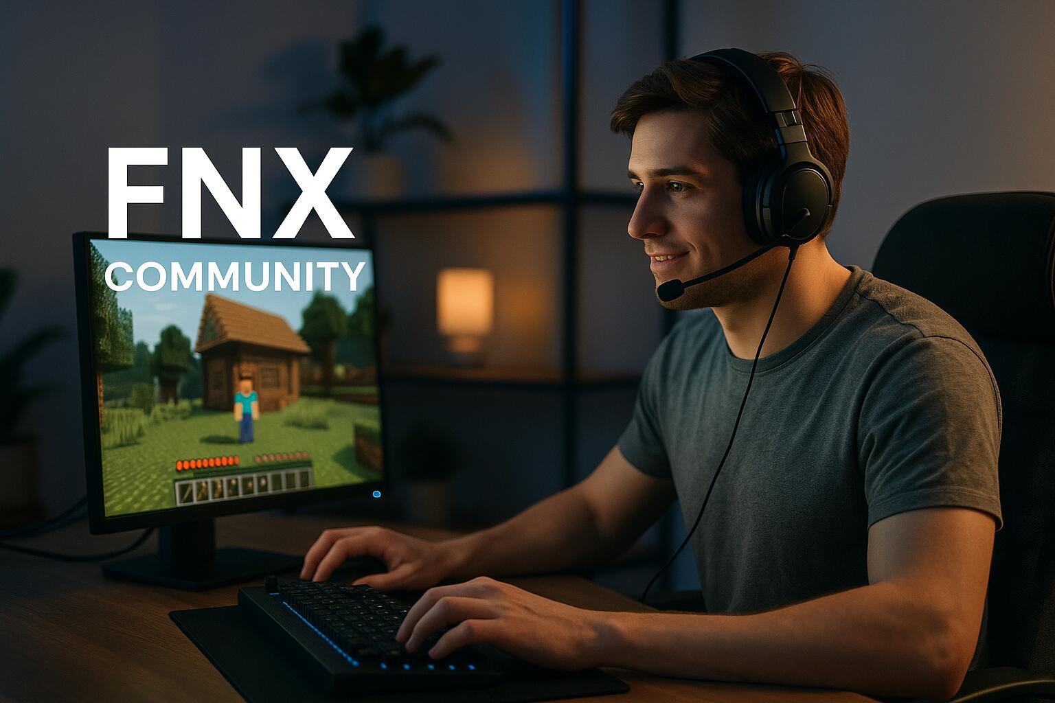 Discovery splash banner for FNX COMMUNITY Discord server