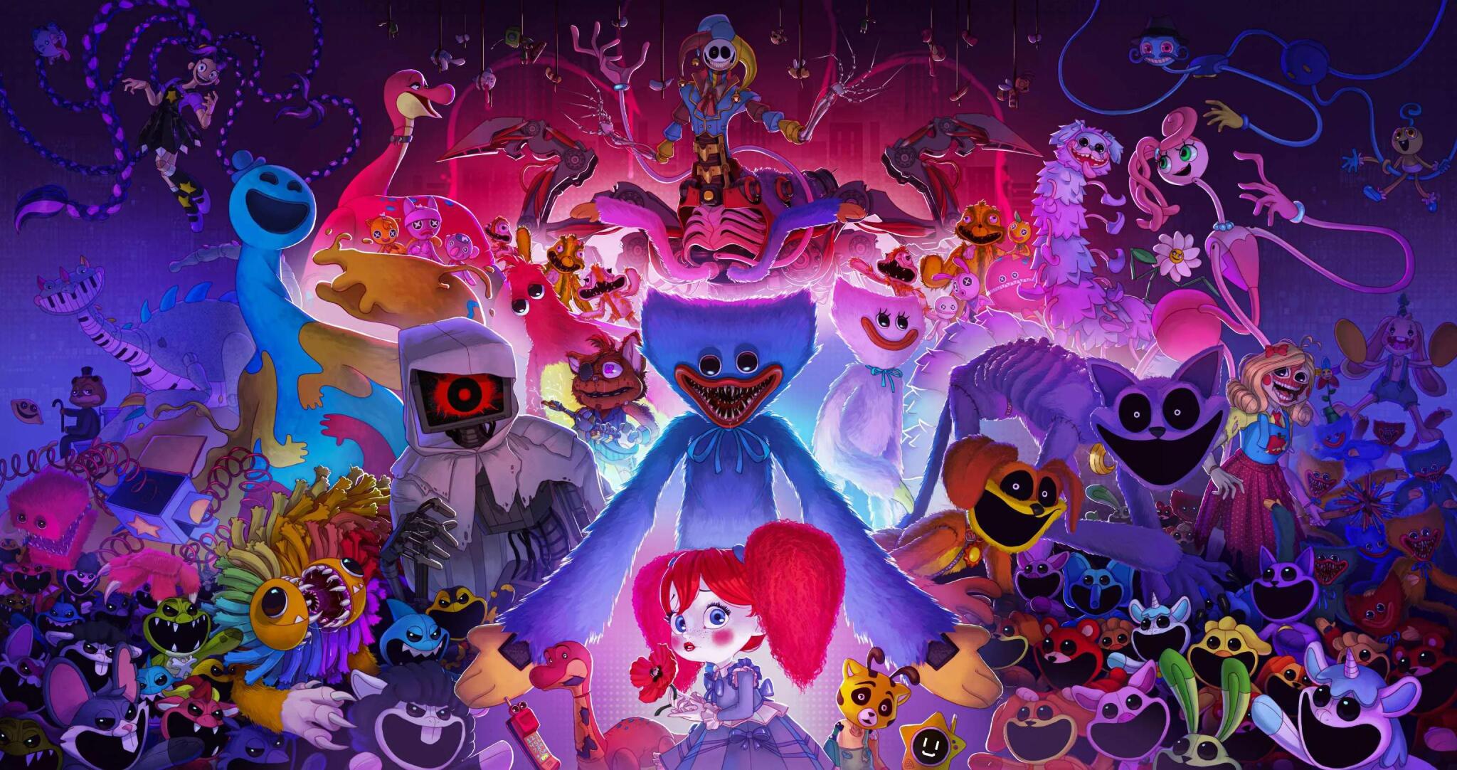 Discovery splash banner for Poppy Playtime 🏭 PPT Discord server